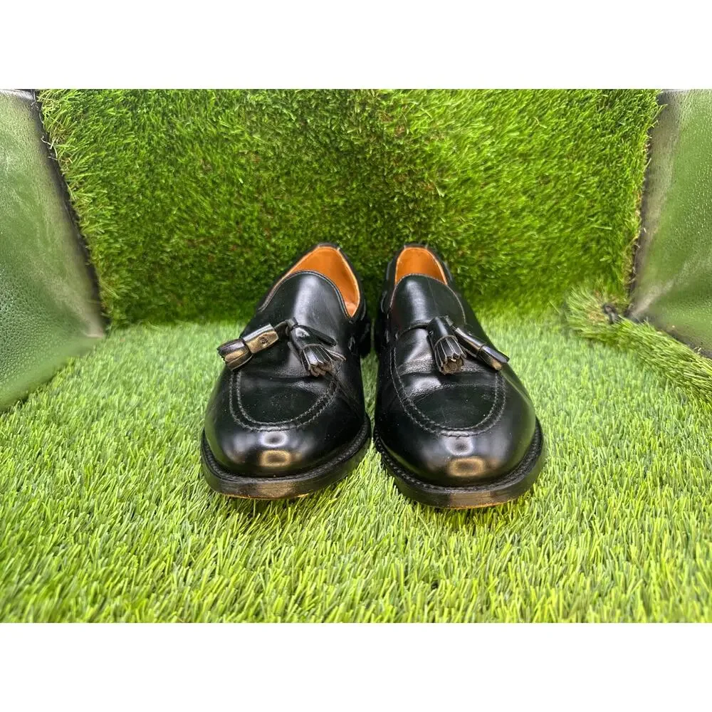 Allen Edmonds Grayson EC4001968 Tassel Loafer Men's 8.5D Black Leather Preppy